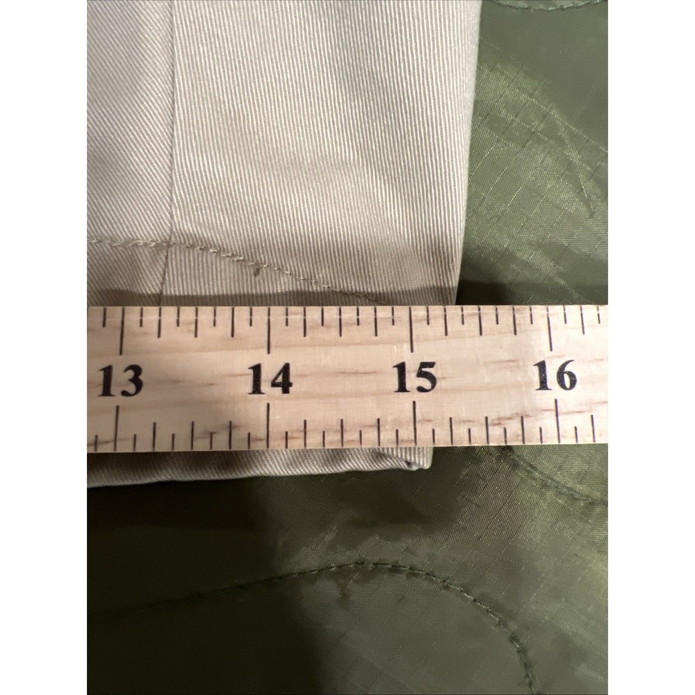 LL Bean Chino Shorts Mens 44 Khaki Flat Front Comfort Elastic Waist Preppy 3XL - Picture 13 of 13
